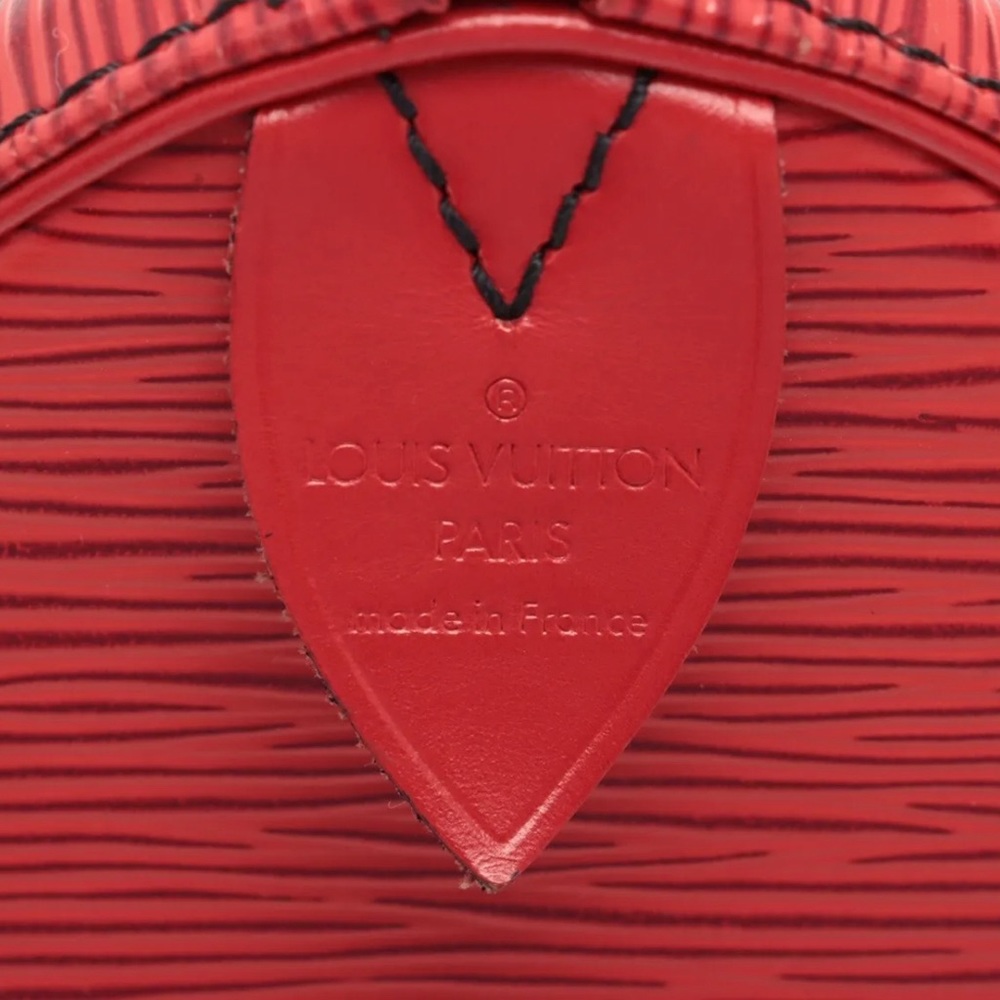 Louis Vuitton Epi Speedy 25 Red With Gold Hardware M43017 - Picture 11 of 13